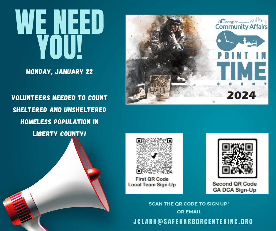 Hinesville Point in time Count 2024 flyer